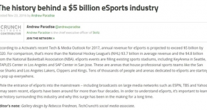 美 언론 “2020년엔 e스포츠, NBA 제칠것”