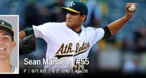 OAK 션 마네아, ‘막강’ BOS 상대로 노히트노런 달성