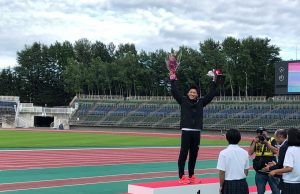 김국영, 일본 그랑프리 100m-200m 동시 석권