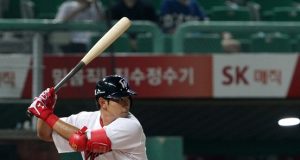 SK 와이번스 강승호 쐐기 2런 홈런