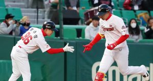 SK 한동민, 3경기 연속 홈런포… 이대로 홈런 타이기록 세우나