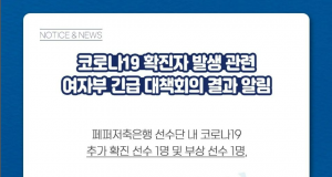 여자 프로배구, 코로나 19 여파로 2년 만에 또 조기 종료
