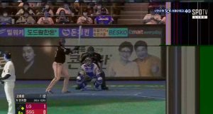 SPOTV, 프로야구 중계 중 방송 사고