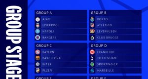 UEFA 챔피언스 리그 조 편성 완료