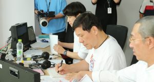 허구연 총재 퓨처스리그 이천 고양-LG 특별 해설 진행