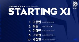 ‘정상빈 출격’ 황선홍호, 베트남전 선발 공개