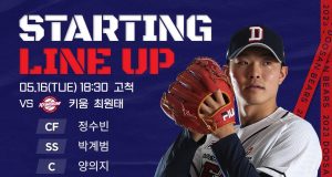 두산베어스 최원준, 시즌 첫 승