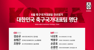 클린스만호, 6월 페루-엘살바도르 2연전 명단 발표