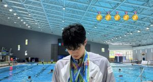 황선우, 전국체전 5관왕