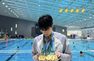 황선우, 전국체전 5관왕
