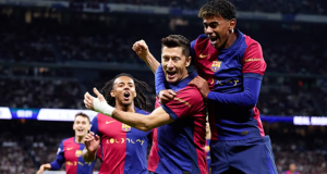 베르나베우 참사…바르셀로나 엘클라시코 4-0 완승