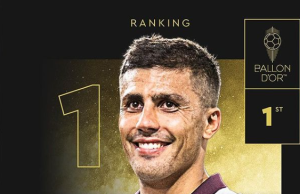 맨시티 로드리, 유럽 축구 ‘최고의 별’ 등극… 2024 발롱도르 수상