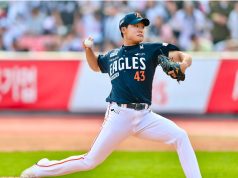 승부사 김경문, 지고 있는 경기에 신인 정우주 등판