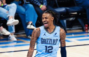 자 모란트, ‘수류탄 세리머니’로 새 논란…NBA 징계에도 ‘도발’ 지속