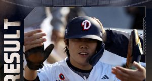 ‘박준순 8회 싹쓸이 결승 2루타’ 두산, 삼성에 8-5 재역전승