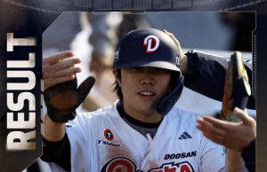 ‘박준순 8회 싹쓸이 결승 2루타’ 두산, 삼성에 8-5 재역전승