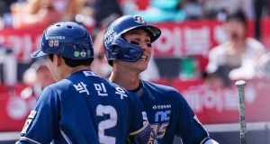 ‘박건우 결승타·13안타 폭발’ NC, KT 꺾고 주말 3연전 마지막 날 유종의 미